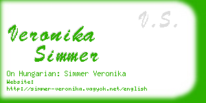 veronika simmer business card